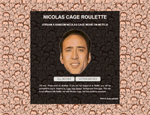 Tablet Screenshot of nicolascageroulette.com
